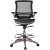 image:imageFlash Furniture Waylon MidBack Swivel Office Chair with Adjustable Foot Ring and Seat Height Ergonomic Mesh Chair with Armrests BlackGoldGold