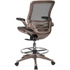 image:imageFlash Furniture Waylon MidBack Swivel Office Chair with Adjustable Foot Ring and Seat Height Ergonomic Mesh Chair with Armrests BlackGoldGold