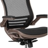 image:imageFlash Furniture Waylon MidBack Swivel Office Chair with Adjustable Foot Ring and Seat Height Ergonomic Mesh Chair with Armrests BlackGoldGold