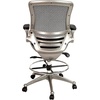image:imageFlash Furniture Waylon MidBack Swivel Office Chair with Adjustable Foot Ring and Seat Height Ergonomic Mesh Chair with Armrests BlackGoldSilver