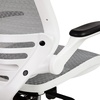 image:imageFlash Furniture Waylon MidBack Swivel Office Chair with Adjustable Foot Ring and Seat Height Ergonomic Mesh Chair with Armrests BlackGoldWhite