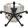 image:imageFlash Furniture Waylon MidBack Swivel Office Chair with Adjustable Foot Ring and Seat Height Ergonomic Mesh Chair with Armrests BlackGoldWhite
