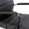 image:imageFlash Furniture Whitney HighBack Swivel LeatherSoft Desk Chair with Padded Seat and Armrests Adjustable Height Padded Office Chair WhiteChromeBlack LeathersoftBlack Frame