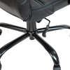 image:imageFlash Furniture Whitney HighBack Swivel LeatherSoft Desk Chair with Padded Seat and Armrests Adjustable Height Padded Office Chair WhiteChromeBlack LeathersoftBlack Frame