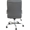 image:imageFlash Furniture Whitney HighBack Swivel LeatherSoft Desk Chair with Padded Seat and Armrests Adjustable Height Padded Office Chair WhiteChromeGray LeathersoftChrome Frame