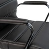 image:imageFlash Furniture Whitney MidBack Desk Chair  Brown LeatherSoft Executive Swivel Office Chair with Black Frame  Swivel Arm ChairBlack