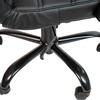 image:imageFlash Furniture Whitney MidBack Desk Chair  Brown LeatherSoft Executive Swivel Office Chair with Black Frame  Swivel Arm ChairBlack