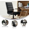 image:imageFlash Furniture Whitney MidBack Desk Chair  Brown LeatherSoft Executive Swivel Office Chair with Black Frame  Swivel Arm ChairBlack LeathersoftRose Gold Frame