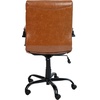 image:imageFlash Furniture Whitney MidBack Desk Chair  Brown LeatherSoft Executive Swivel Office Chair with Black Frame  Swivel Arm ChairBrownBlack Frame