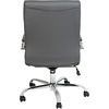 image:imageFlash Furniture Whitney MidBack Desk Chair  Brown LeatherSoft Executive Swivel Office Chair with Black Frame  Swivel Arm ChairGrayChrome Frame