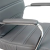 image:imageFlash Furniture Whitney MidBack Desk Chair  Brown LeatherSoft Executive Swivel Office Chair with Black Frame  Swivel Arm ChairGrayChrome Frame