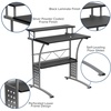 image:imageFlash Furniture Work From Home Kit  Black Computer Desk Ergonomic MeshLeatherSoft Office Chair and Locking Mobile Filing Cabinet
