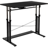 image:imageFlash Furniture Work From Home Kit  Glass Desk with Keyboard Tray Ergonomic Mesh Office Chair and Filing Cabinet with Lock amp Inset HandlesBlack