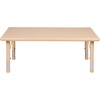 image:imageFlash Furniture Wren 24W x 48L Rectangular Green Plastic Height Adjustable Activity TableNatural