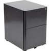 image:imageFlash Furniture Wren Ergonomic 3Drawer Mobile Locking Filing Cabinet with AntiTilt Mechanism and Hanging Drawer for Legal amp Letter Files WhiteBlack