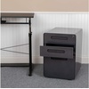 image:imageFlash Furniture Wren Ergonomic 3Drawer Mobile Locking Filing Cabinet with AntiTilt Mechanism and Hanging Drawer for Legal amp Letter Files WhiteBlack