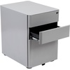image:imageFlash Furniture Wren Ergonomic 3Drawer Mobile Locking Filing Cabinet with AntiTilt Mechanism and Hanging Drawer for Legal amp Letter Files WhiteGrey