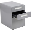 image:imageFlash Furniture Wren Ergonomic 3Drawer Mobile Locking Filing Cabinet with AntiTilt Mechanism and Hanging Drawer for Legal amp Letter Files WhiteGrey
