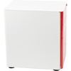 image:imageFlash Furniture Wren Ergonomic 3Drawer Mobile Locking Filing Cabinet with AntiTilt Mechanism and Hanging Drawer for Legal amp Letter Files WhiteWhite and Red