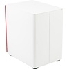image:imageFlash Furniture Wren Ergonomic 3Drawer Mobile Locking Filing Cabinet with AntiTilt Mechanism and Hanging Drawer for Legal amp Letter Files WhiteWhite and Red