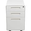 image:imageFlash Furniture Wren Ergonomic 3Drawer Mobile Locking Filing Cabinet with AntiTilt Mechanism and Hanging Drawer for Legal amp Letter Files WhiteWhite