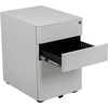 image:imageFlash Furniture Wren Ergonomic 3Drawer Mobile Locking Filing Cabinet with AntiTilt Mechanism and Hanging Drawer for Legal amp Letter Files WhiteWhite