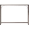 image:imageFlash Furniture Wyatt Modern Farmhouse 2 Tier Console Table  Gray Wash Engineered Wood Frame  Black Metal Crisscross Side Braces and Corner AccentsGray Wash