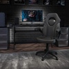 image:imageFlash Furniture X10 Gaming Chair Racing Office Ergonomic Computer PC Adjustable Swivel Chair with Flipup Arms CamouflageBlack LeatherSoftBlack