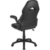 image:imageFlash Furniture X10 Gaming Chair Racing Office Ergonomic Computer PC Adjustable Swivel Chair with Flipup Arms CamouflageBlack LeatherSoftBlack