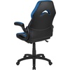 image:imageFlash Furniture X10 Gaming Chair Racing Office Ergonomic Computer PC Adjustable Swivel Chair with Flipup Arms CamouflageBlack LeatherSoftBlue