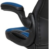 image:imageFlash Furniture X10 Gaming Chair Racing Office Ergonomic Computer PC Adjustable Swivel Chair with Flipup Arms CamouflageBlack LeatherSoftBlue