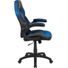 image:imageFlash Furniture X10 Gaming Chair Racing Office Ergonomic Computer PC Adjustable Swivel Chair with Flipup Arms CamouflageBlack LeatherSoftBlue