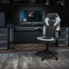 image:imageFlash Furniture X10 Gaming Chair Racing Office Ergonomic Computer PC Adjustable Swivel Chair with Flipup Arms CamouflageBlack LeatherSoftGrey