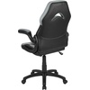 image:imageFlash Furniture X10 Gaming Chair Racing Office Ergonomic Computer PC Adjustable Swivel Chair with Flipup Arms CamouflageBlack LeatherSoftGrey