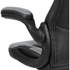 image:imageFlash Furniture X10 Gaming Chair Racing Office Ergonomic Computer PC Adjustable Swivel Chair with Flipup Arms CamouflageBlack LeatherSoftGrey