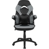 image:imageFlash Furniture X10 Gaming Chair Racing Office Ergonomic Computer PC Adjustable Swivel Chair with Flipup Arms CamouflageBlack LeatherSoftGrey