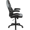 image:imageFlash Furniture X10 Gaming Chair Racing Office Ergonomic Computer PC Adjustable Swivel Chair with Flipup Arms CamouflageBlack LeatherSoftGrey