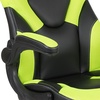 image:imageFlash Furniture X10 Gaming Chair Racing Office Ergonomic Computer PC Adjustable Swivel Chair with Flipup Arms CamouflageBlack LeatherSoftNeon Green