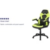 image:imageFlash Furniture X10 Gaming Chair Racing Office Ergonomic Computer PC Adjustable Swivel Chair with Flipup Arms CamouflageBlack LeatherSoftNeon Green