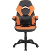 image:imageFlash Furniture X10 Gaming Chair Racing Office Ergonomic Computer PC Adjustable Swivel Chair with Flipup Arms CamouflageBlack LeatherSoftOrange