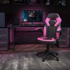 image:imageFlash Furniture X10 Gaming Chair Racing Office Ergonomic Computer PC Adjustable Swivel Chair with Flipup Arms CamouflageBlack LeatherSoftPink