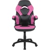image:imageFlash Furniture X10 Gaming Chair Racing Office Ergonomic Computer PC Adjustable Swivel Chair with Flipup Arms CamouflageBlack LeatherSoftPink