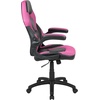 image:imageFlash Furniture X10 Gaming Chair Racing Office Ergonomic Computer PC Adjustable Swivel Chair with Flipup Arms CamouflageBlack LeatherSoftPink