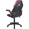 image:imageFlash Furniture X10 Gaming Chair Racing Office Ergonomic Computer PC Adjustable Swivel Chair with Flipup Arms CamouflageBlack LeatherSoftPink