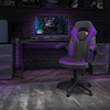 image:imageFlash Furniture X10 Gaming Chair Racing Office Ergonomic Computer PC Adjustable Swivel Chair with Flipup Arms CamouflageBlack LeatherSoftPurple