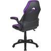 image:imageFlash Furniture X10 Gaming Chair Racing Office Ergonomic Computer PC Adjustable Swivel Chair with Flipup Arms CamouflageBlack LeatherSoftPurple