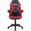 image:imageFlash Furniture X10 Gaming Chair Racing Office Ergonomic Computer PC Adjustable Swivel Chair with Flipup Arms CamouflageBlack LeatherSoftRed