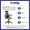 image:imageFlash Furniture X10 Gaming Chair Racing Office Ergonomic Computer PC Adjustable Swivel Chair with Flipup Arms CamouflageBlack LeatherSoftWhite