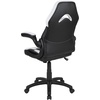 image:imageFlash Furniture X10 Gaming Chair Racing Office Ergonomic Computer PC Adjustable Swivel Chair with Flipup Arms CamouflageBlack LeatherSoftWhite
