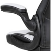 image:imageFlash Furniture X10 Gaming Chair Racing Office Ergonomic Computer PC Adjustable Swivel Chair with Flipup Arms CamouflageBlack LeatherSoftWhite